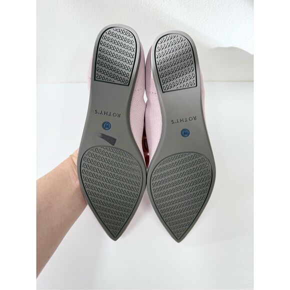 Rothy's The Point Petal Pink Flats 8.5 Pointed Toe Slip-On - Picture 6 of 8
